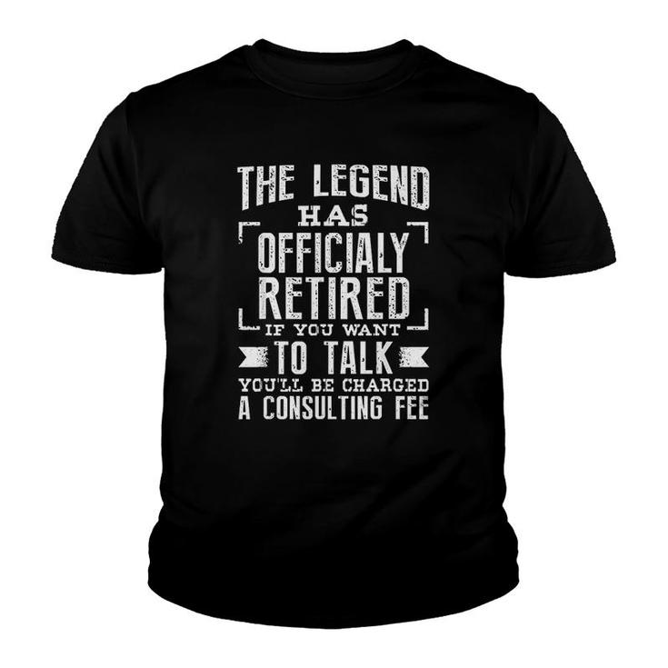 The Legend Has Retired Funny Retirement Youth T-shirt