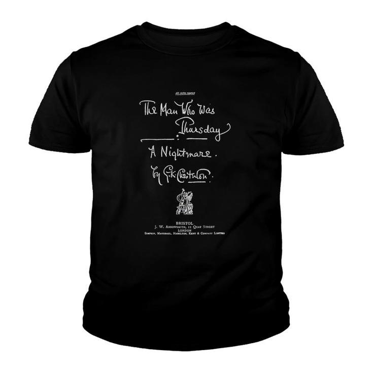 The Man Who Was Thursday GK Chesterton Title Page Youth T-shirt