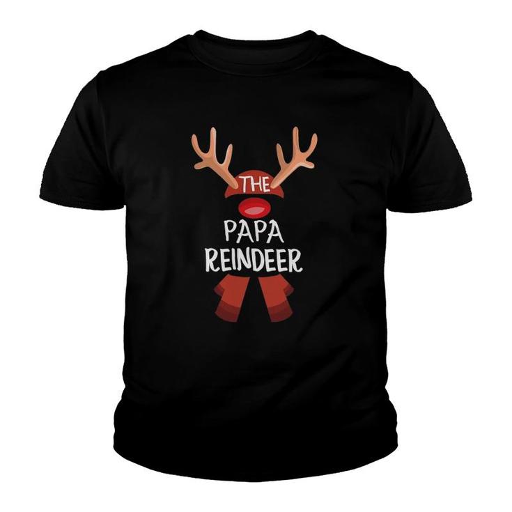 The Papa Reindeer Family Matching Group Christmas Youth T-shirt