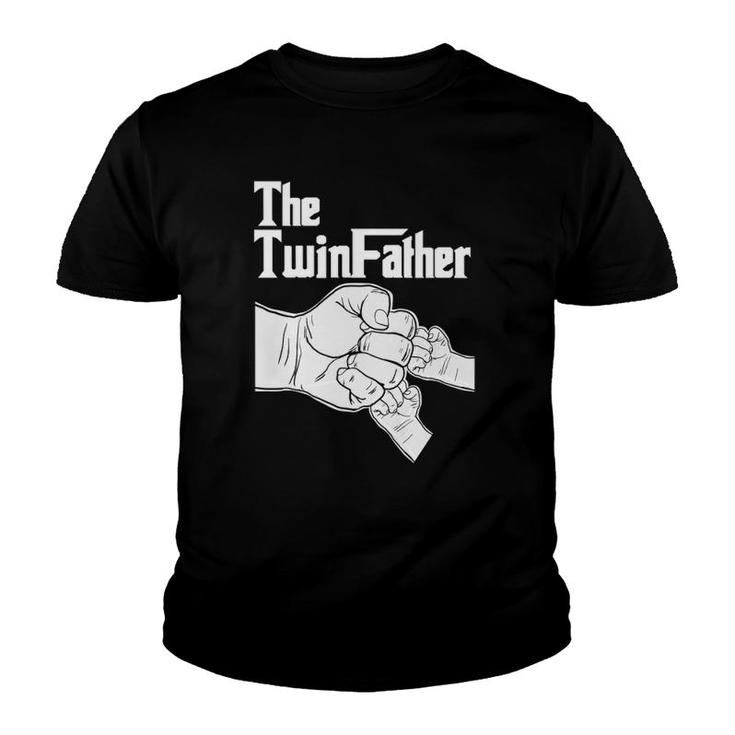 The Twinfather Father Of Twins Fist Bump Youth T-shirt