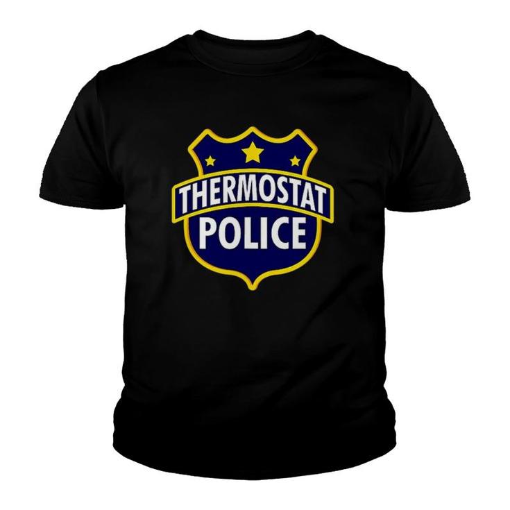 Thermostat Police Pocket Funny Dad's Bday Father's Day Gift Youth T-shirt