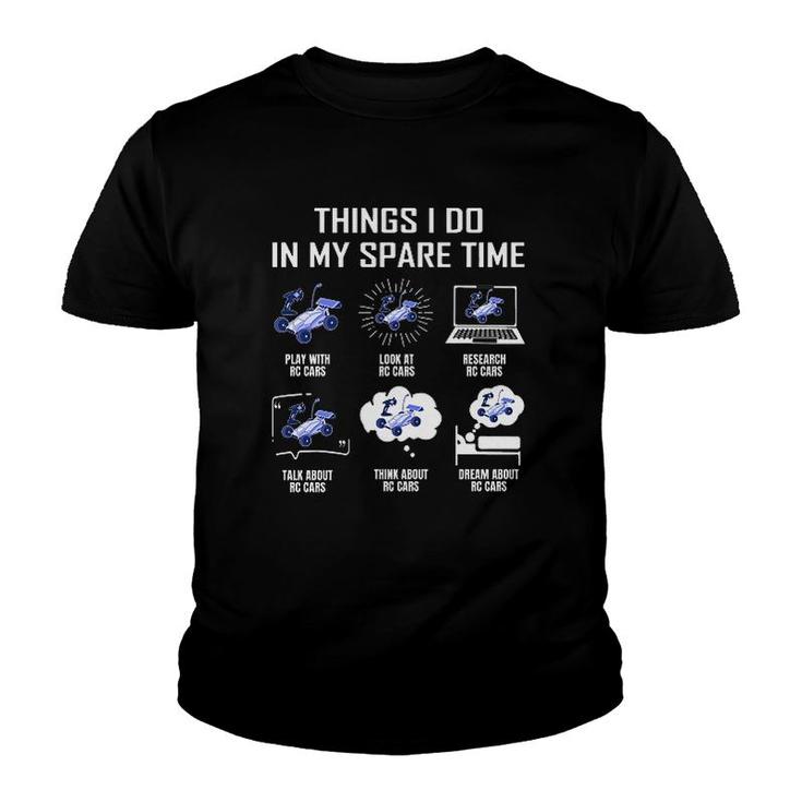 Things I Do In My Spare Time Rc Cars Youth T-shirt