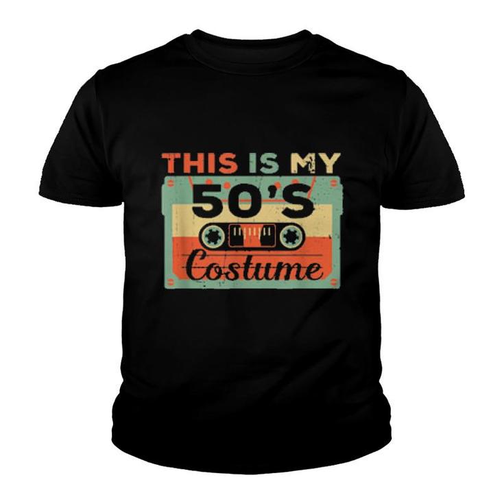 This Is My 50S Costume Cassette Retro Vintage  Youth T-shirt