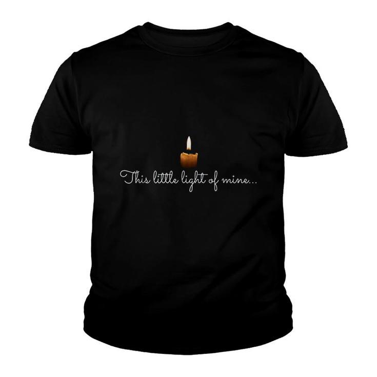 This Little Light Candle Christian Faith Youth T-shirt
