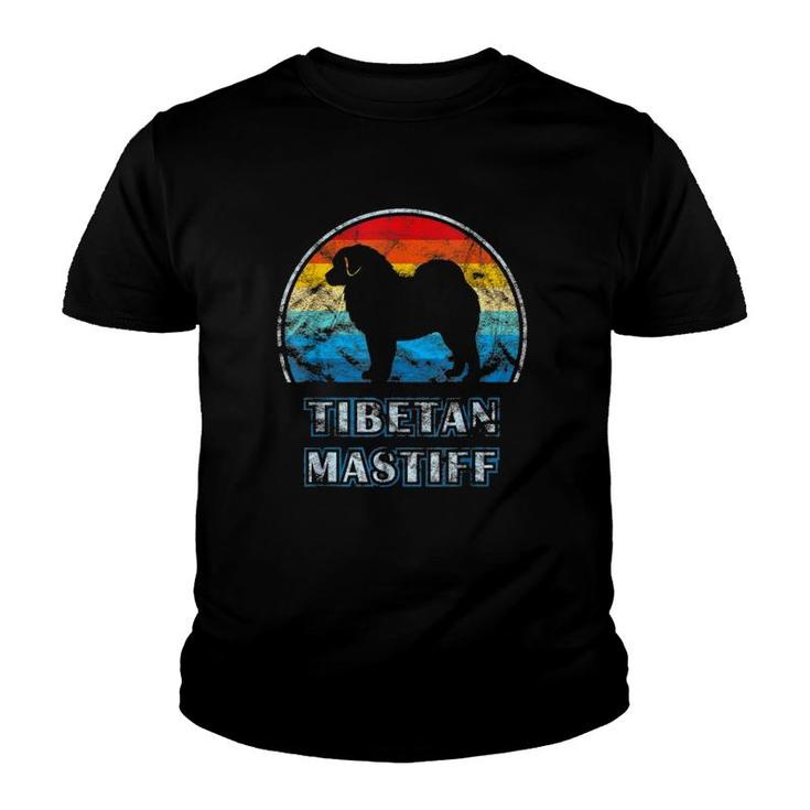 Tibetan Mastiff Vintage Design Dog Youth T-shirt