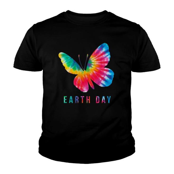 Tie Dye Butterfly Lover Earth Day 2021 Costume Environmental Youth T-shirt