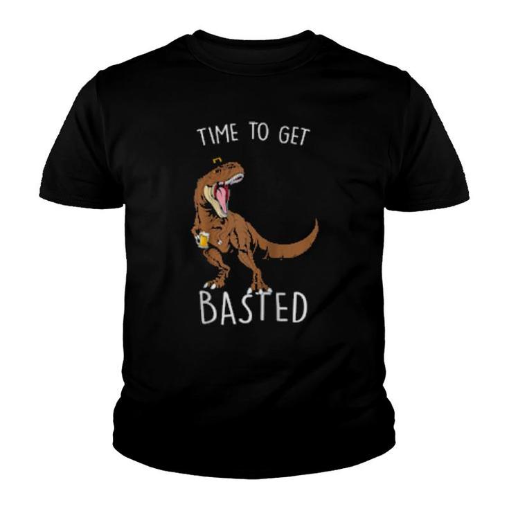 Time To Get Basted Trex  Trex Beer  Youth T-shirt