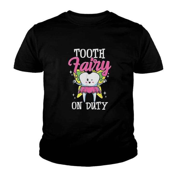 Tooth Fairy Design For Dental Assistant Youth T-shirt