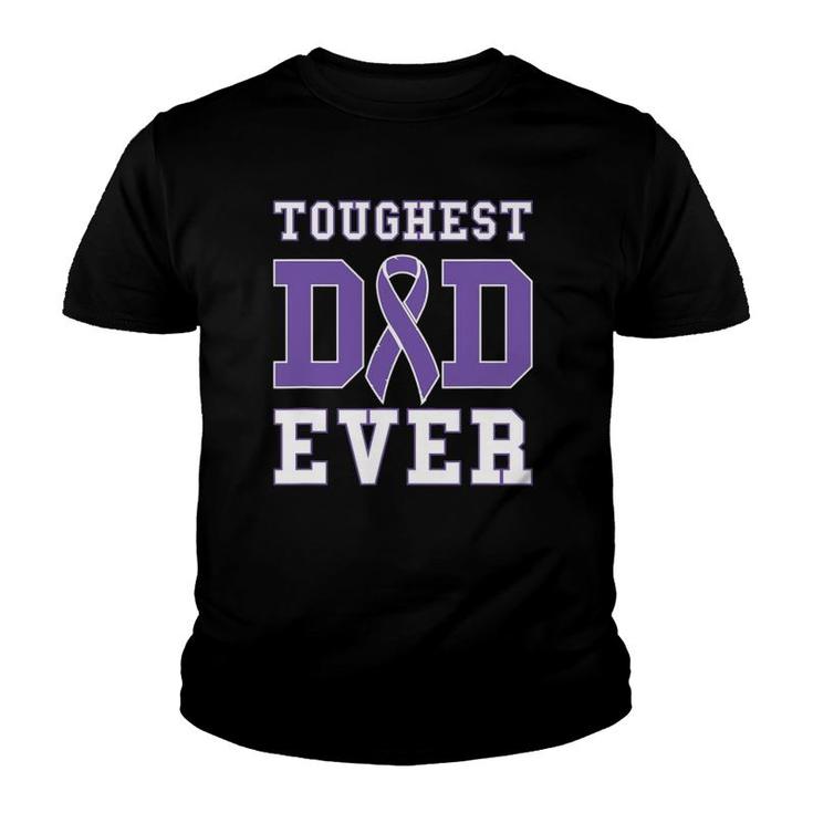 Toughest Dad Ever - Hodgkin Lymphoma Father's Day Gift Youth T-shirt