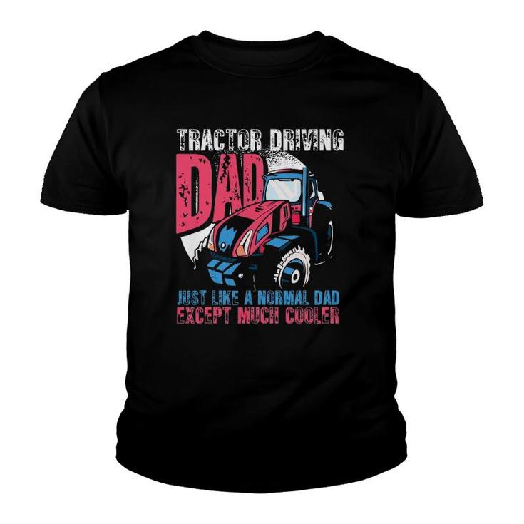 Tractor Driving Dad Farmer Gift Youth T-shirt