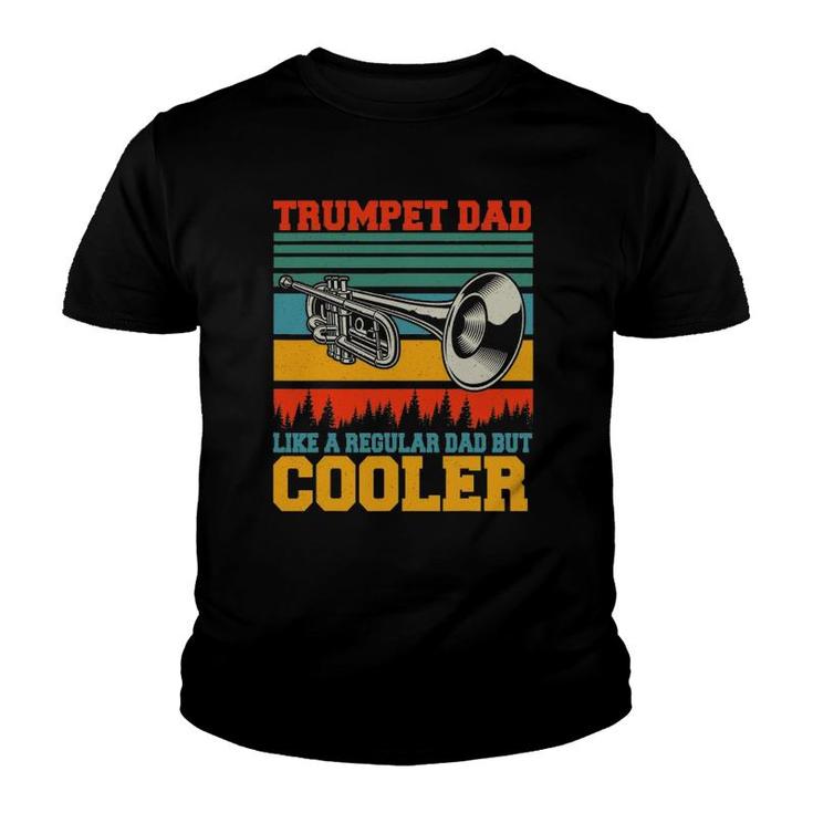 Trumpet Dad Definition Happy Father's Day Trumpet Player Youth T-shirt