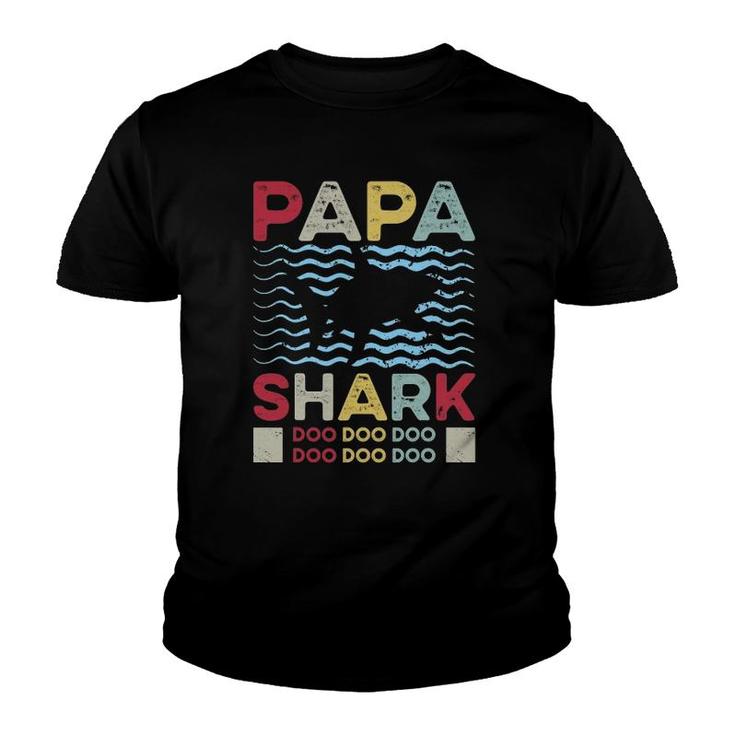Ts Funny Graphic Papa Shark For Cool Dads Youth T-shirt
