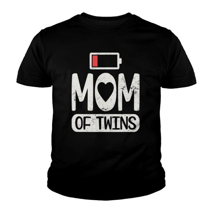 Twin Mama Design Mom Of Twins Gift Youth T-shirt