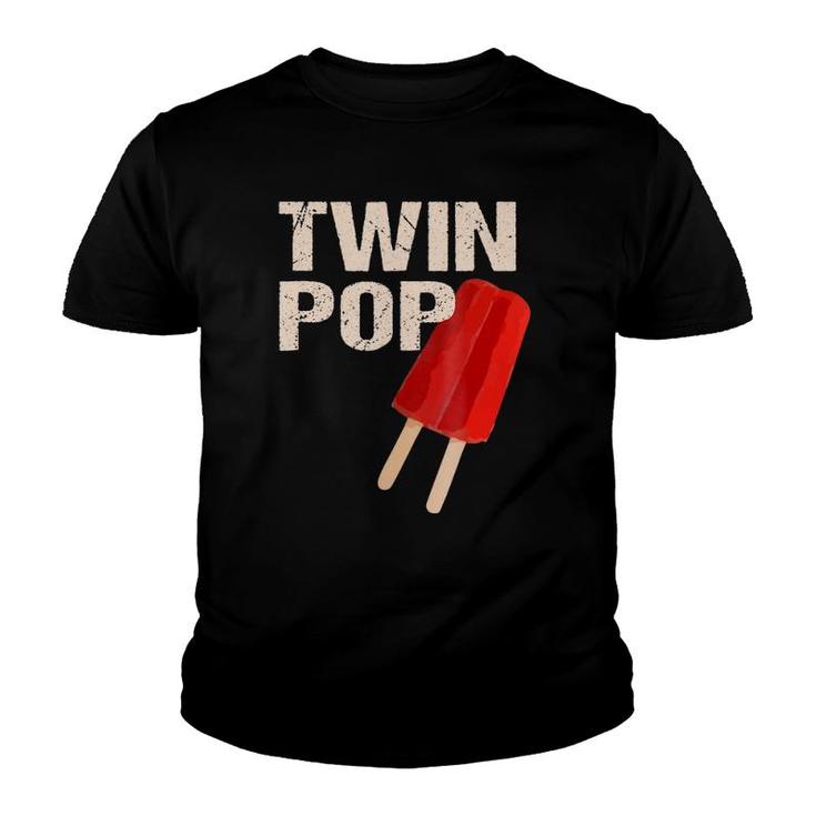 Twin Pop  Gift For Grandpa Twins Dadfather's Day Youth T-shirt