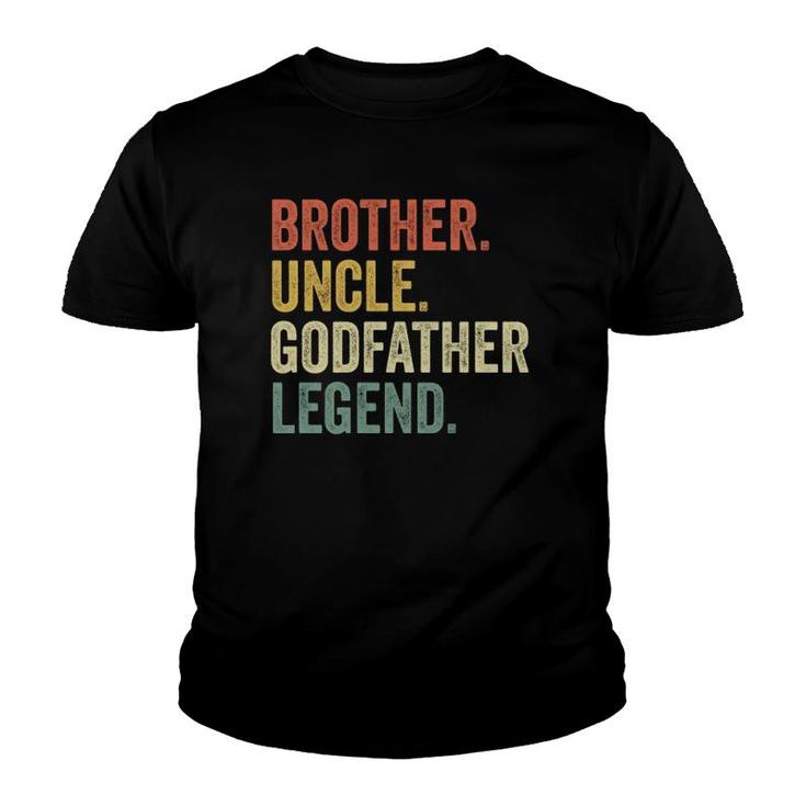 Uncle Godfather Gifts From Godchild Nephew Niece Vintage Youth T-shirt