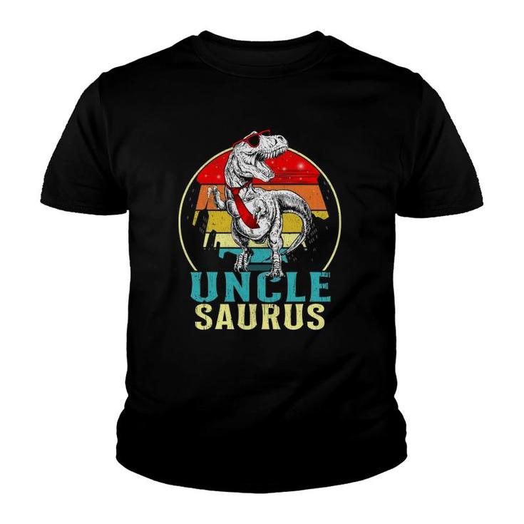Uncle Saurusrex Dinosaur Uncle Saurus Fathers Day Youth T-shirt