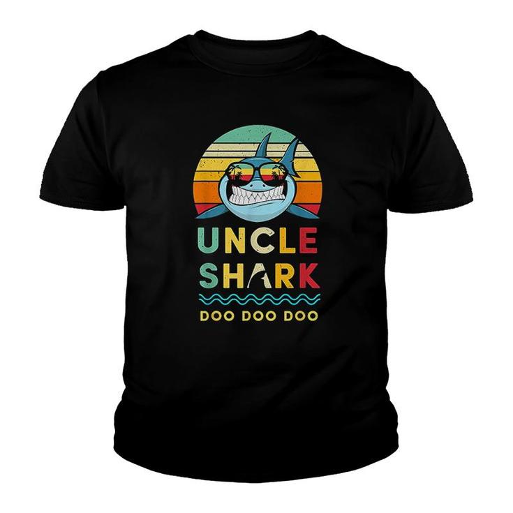 Uncle Shark Gift For Uncle Youth T-shirt