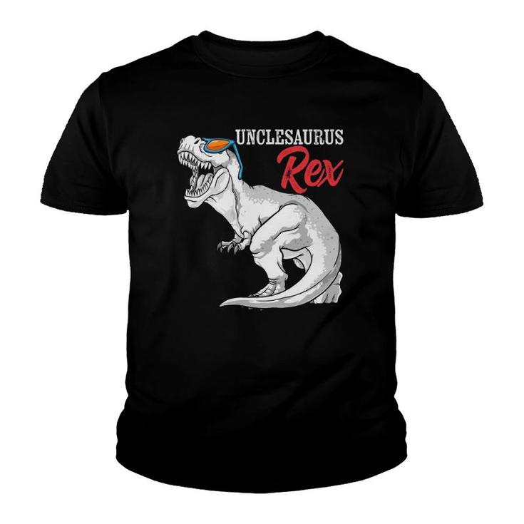 Unclesaurus Rex Dinosaur Funny Uncle Saurus Family Matching Youth T-shirt