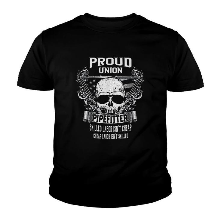 Union Pipefitter Proud Union Youth T-shirt