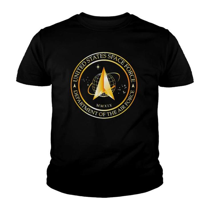 United States Space Force Pocket Golden Emblem Youth T-shirt
