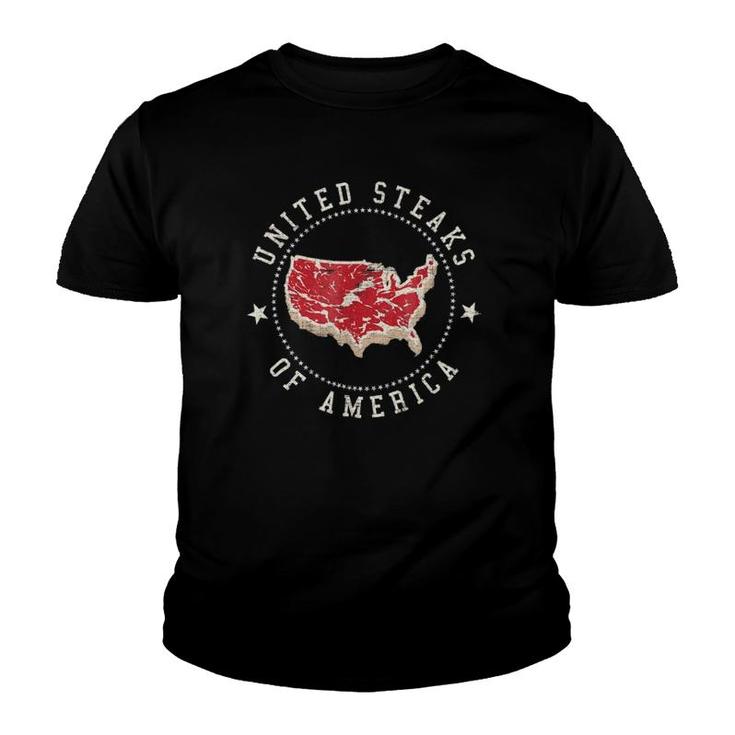 United Steaks Of America Vintage Youth T-shirt