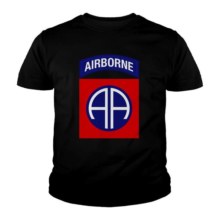 Us Army 82Nd Airborne Insignia Military Paratrooper Vintage Youth T-shirt