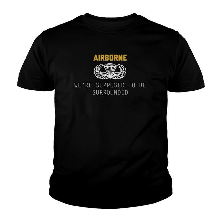 Us Army Airborne Paratrooper Vintage Veteran Soldier Quote  Youth T-shirt