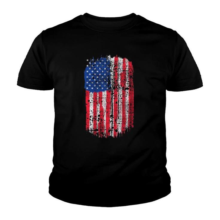 Us Flag American Flag Usa Flag 4Th Of July Youth T-shirt
