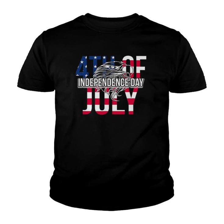 Us Happy Independence Day 4Th July Flag Eagle For Women Men Youth T-shirt
