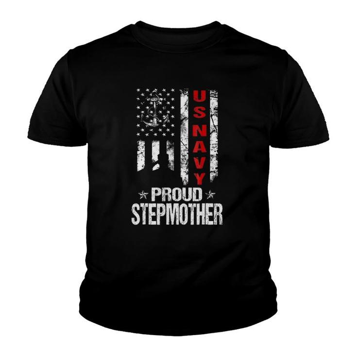 Us Navy Proud Stepmother Veteran Youth T-shirt