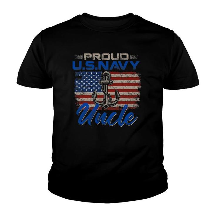 Us Navy Proud Uncle - Proud Us Navy Uncle For Veteran Day Youth T-shirt