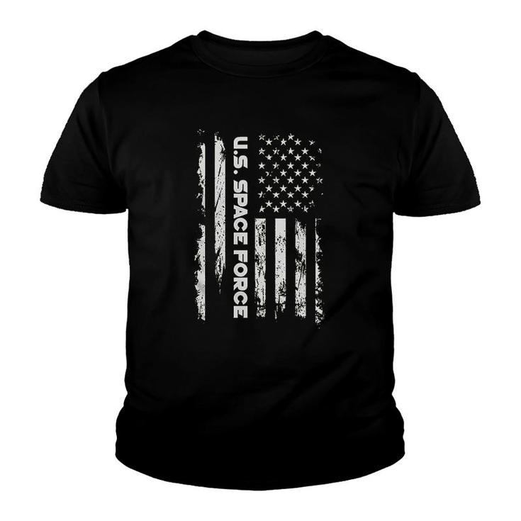 Us Space Force American Flag New Youth T-shirt