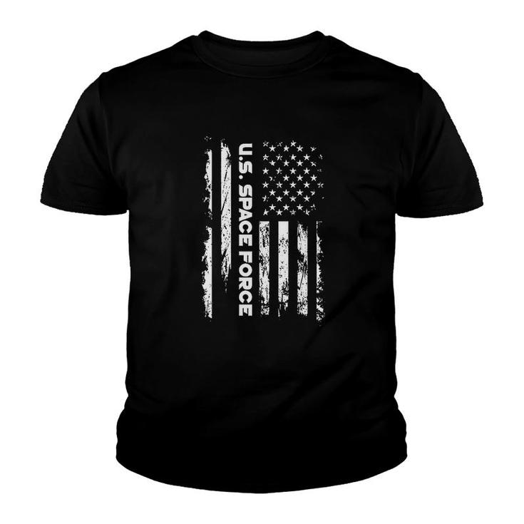 Us Space Force American Flag Youth T-shirt