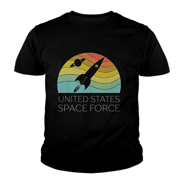 Us Space Force Retro Youth T-shirt