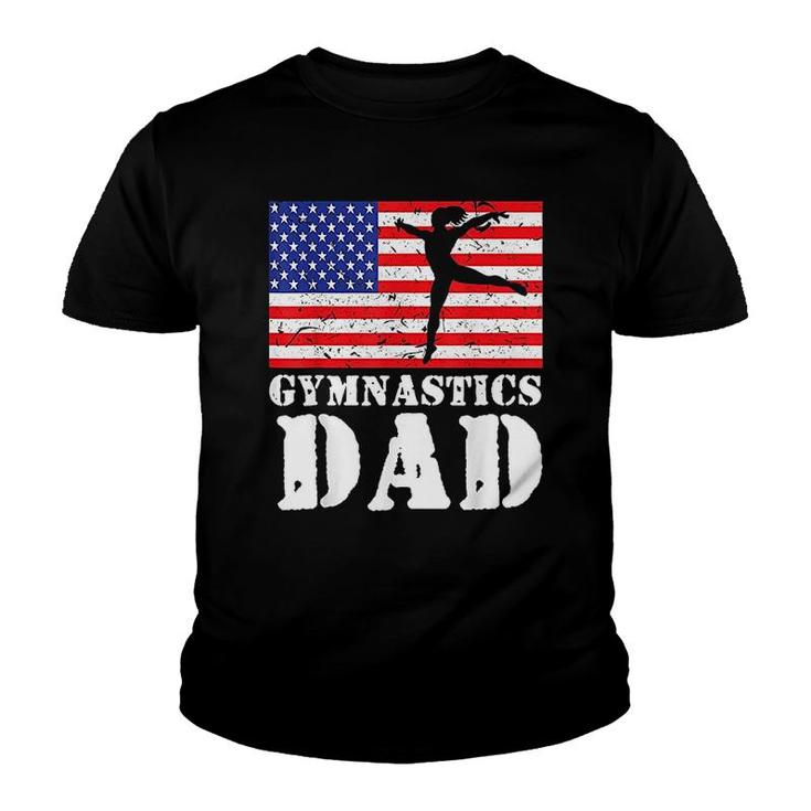 Usa American Gymnastics Dad Youth T-shirt