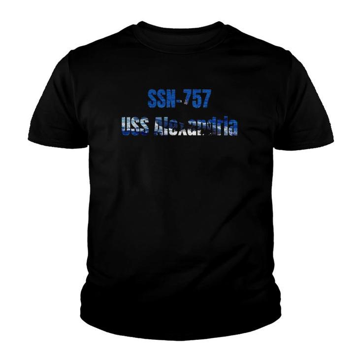 Uss Alexandria Ssn-757 Navy Sailor Veteran Gift Youth T-shirt