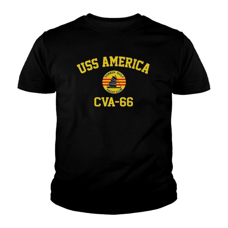 Uss America Cva-66 Tonkin Gulf Yacht Club Premium Youth T-shirt