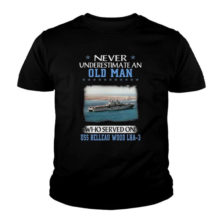 Uss Belleau Wood Lha-3 Veterans Day Father Day Youth T-shirt