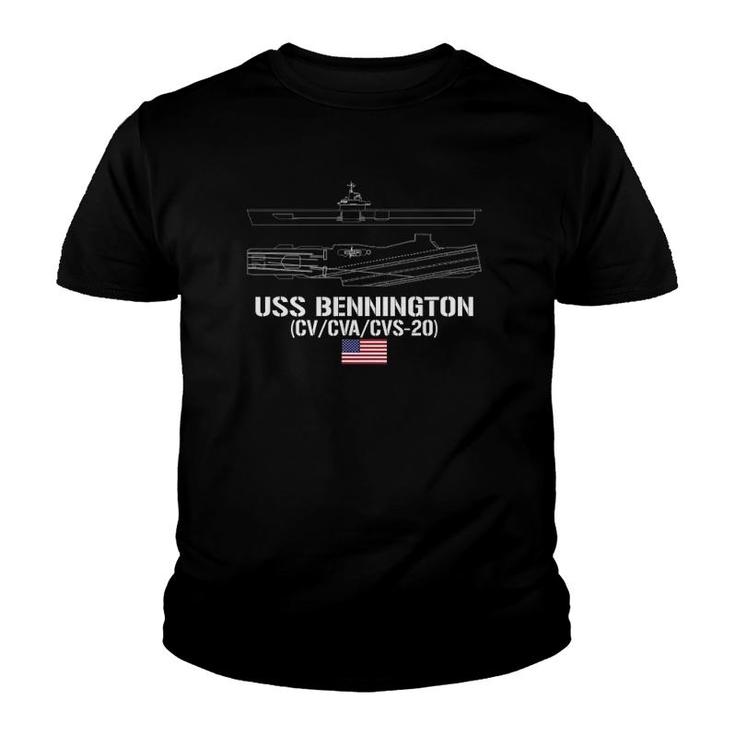 Uss Bennington Cvcvacvs-20 United States Navy Youth T-shirt