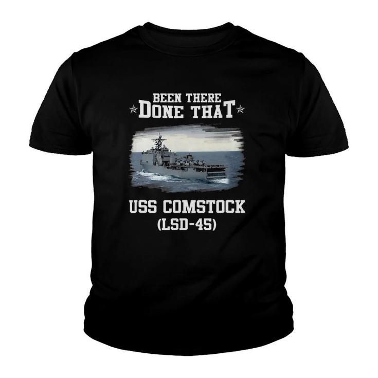 Uss Comstock Lsd-45 Veterans Day Father's Day Gift Youth T-shirt