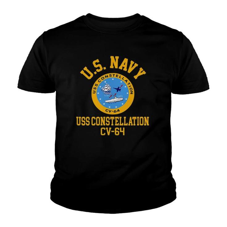 Uss Constellation Cv-64 Ver2 Youth T-shirt