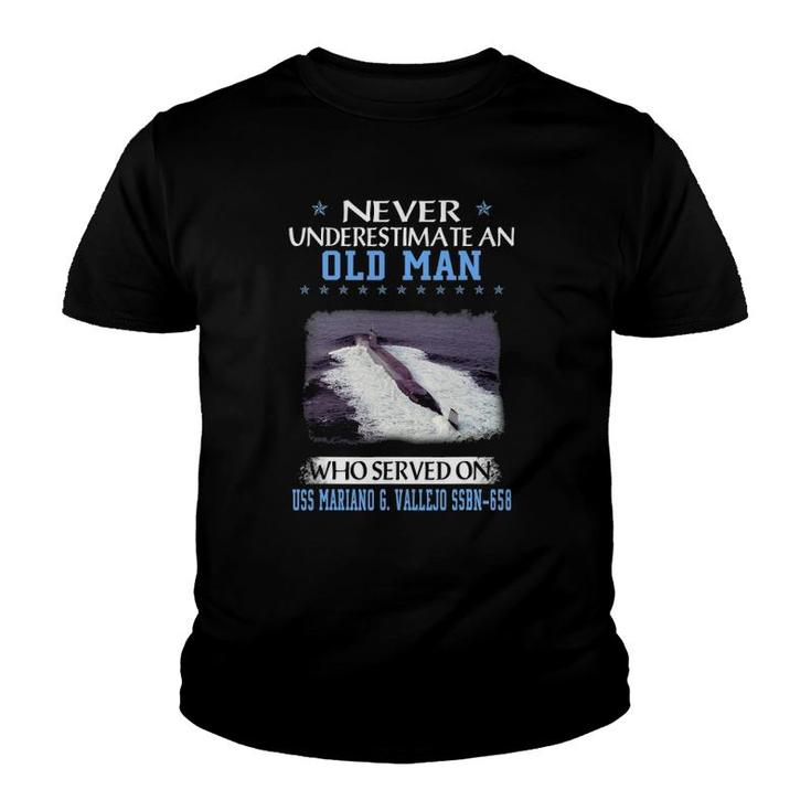 Uss Mariano G Vallejo Ssbn-658 Submarine Veteran Father Day Youth T-shirt