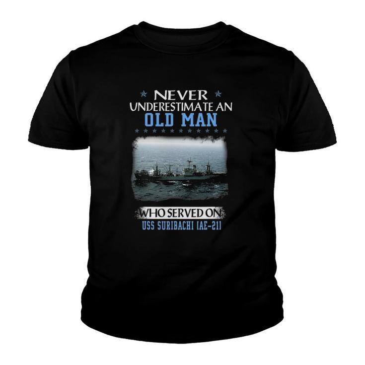 Uss Suribachi Ae-21 Veteran's Day Father Day Youth T-shirt