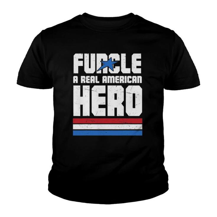 Veteran 365 Funcle Real American Hero Tee Father's Day Uncle Youth T-shirt