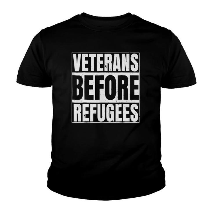 Veterans Before Refugees Support Youth T-shirt