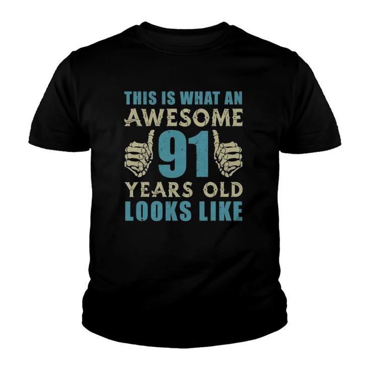 Vintage 1931 Womens Mens 91St Birthday Gift For 91 Years Old Youth T-shirt