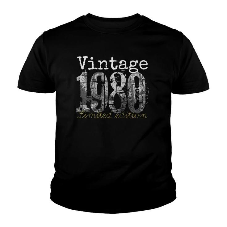 Vintage 1980 Tee - 42 Years Old  1980 42Nd Birthday Gift Youth T-shirt
