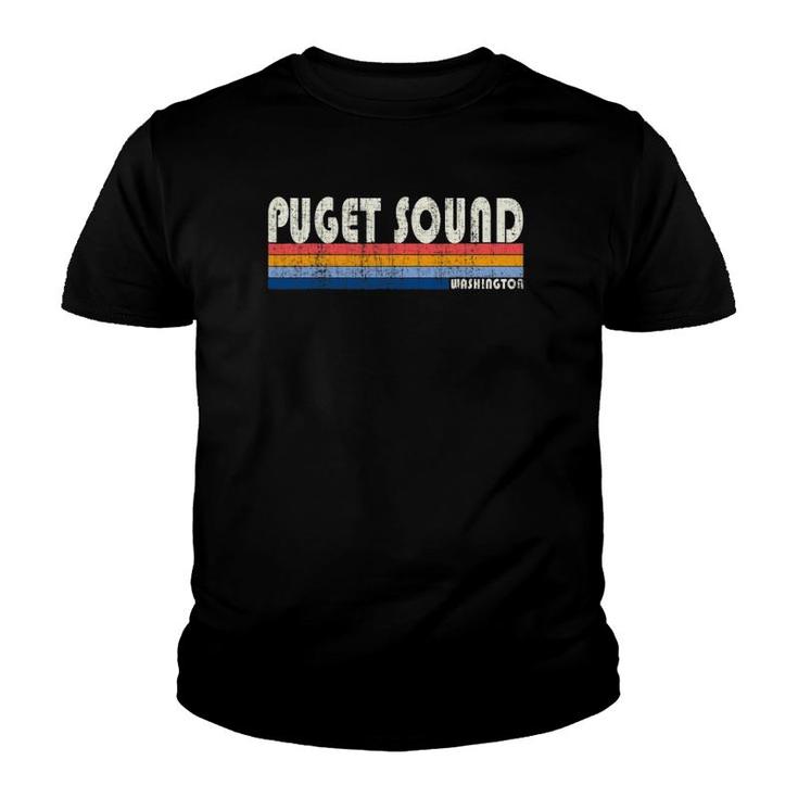 Vintage 70S 80S Style Puget Sound Wa Youth T-shirt