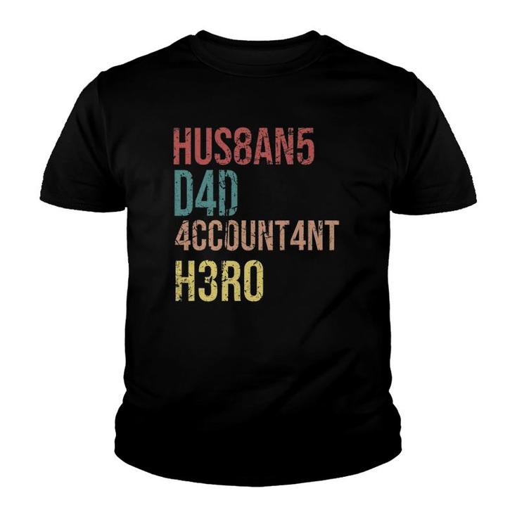 Vintage Accountant Funny Dad Accounting Sayings Youth T-shirt