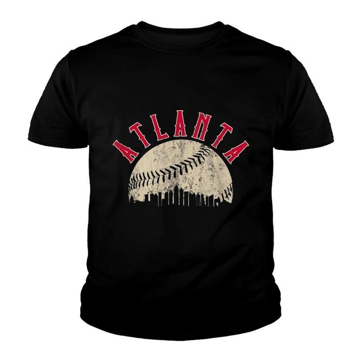 Vintage Atlanta Baseball Skyline Apparel Youth T-shirt